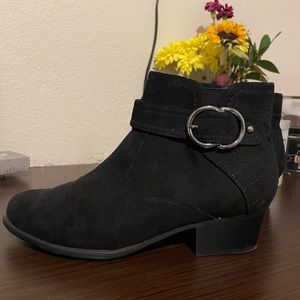 Black Suede Booties